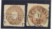 GERMANY, SAXONY 3 STAMPS ISSUE 1863 ALL VFU - Sachsen