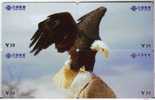 PUZZLE Birds - Oiseaux - Bird - Oiseau - Eagle – Adler – Aigle - Eagles - Aigles - PUZZLES Of 4. MINT Cards * China - Adler & Greifvögel