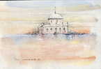 VENISE  -  AQUARELLE GOUACHE DE CLOVIS COMMAGEAT 1991 - Watercolours