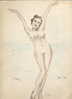 PIN UP  -  TRES BEAU DESSIN   SIGNEE  -  1957 - Disegni