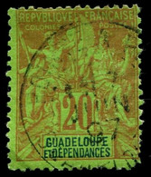 Pays : 206 (Guadeloupe : Colonie Française)  Yvert Et Tellier N° :   33 (o) - Usados