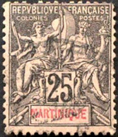 Pays : 318 (Martinique : Colonie Française)  Yvert Et Tellier N° :   38 (o) - Used Stamps