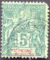 Pays : 422 (Saint-Pierre & Miquelon : Col. Franç.)  Yvert Et Tellier N° :   62 (o) - Oblitérés