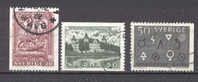 Suède    495/496  Et 505a   Ob  TB - Used Stamps