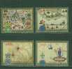 SPE0090 Specimen Cartographie Cartes Anciennes 2192 à 2195 Portugal 1997 Neuf ** - Unused Stamps