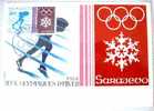 Carte Maximum - Monaco - Jeux Olympiques D´hiver, à Sarajevo. Patinage De Vitesse. - Cartes-Maximum (CM)