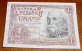 BILLETE DE 1 PESETA DE 22-6-1953 SIN NINGUNA DOBLEZ - PERFECTO ESTADO DE CONSERVACION - MARQUES DE SANTA CRUZ - 1-2 Pesetas