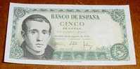 BILLETE DE 5 PESETAS DE 16-8-1951 SIN NINGUNA DOBLEZ - PERFECTO ESTADO DE CONSERVACION - JAIME BALMES - 5 Pesetas