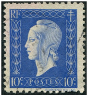 Pays : 189,06 (France : 4e République)  Yvert Et Tellier N° :  682 (o) - 1944-45 Marianne (Dulac)