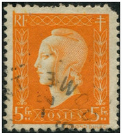 Pays : 189,06 (France : 4e République)  Yvert Et Tellier N° :  697 (o) - 1944-45 Marianne De Dulac