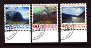 Liechtenstein Mi 1108-1110 Paintings - Anton Frommelt - 1995 - Used Stamps