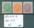 BELGIQUE  No COB 129-131 * ( Avec Charnière )      Cote: 21 € - 1914-1915 Rode Kruis
