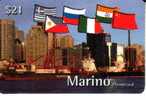 AUSTRALIA $21 SHIP SHIPS AT SYDNEY FLAGS OF NATIONS INCL. INDIA PHILIPPINES GREECE FRANCE MINT  1000  ONLY  !!!!! - Australie