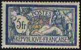 FRANCE 1900 Y&T 123 "TYPE MERSON 5 F BLEU ET CHAMOIS" NEUF SANS CHARNIERE XX TTB - 1900-27 Merson