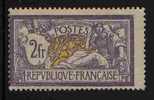 FRANCE 1900 Y&T 122 "TYPE MERSON 2 F VIOLET ET JAUNE" NEUF SANS CHARNIERE XX TTB - 1900-27 Merson