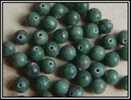 Lot De 20 Perles En Véritable Jaspe Zoïsite 4mm - Perlen