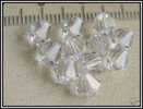 Lot De 10 Toupies Swarovski 6mm Crystal - Perles En Véritable Cristal - Pearls