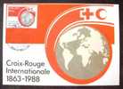 Carte Maximum - Monaco - 125è Anniversaire De La Croix-Rouge. - Cartoline Maximum