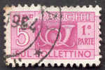Pays : 247,1 (Italie : République) Yvert Et Tellier N° : CP   73 A (o)  Moitié De Timbre Gauche - Colis-postaux