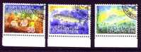 Liechtenstein Mi 922-924 Fische - Fishes - 1987 - Used Stamps