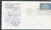 S360.-.UNITED STATES- FDC. 1948 / 1957.- 200TH ANNIVERSARY OF COLUMBIA UNIVERSITY,WISCONSIN CENTENNIAL,SHIPBUILDING - 1951-1960