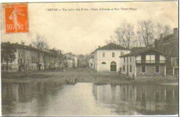 TARTAS Vue Prise Des Bains Place D'arme Et Rue Victor Hugo - Tartas