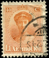 Pays : 286,04 (Luxembourg)  Yvert Et Tellier N° :   128 (o) - 1921-27 Charlotte Voorzijde