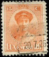 Pays : 286,04 (Luxembourg)  Yvert Et Tellier N° :   153 (o) - 1921-27 Charlotte Di Fronte