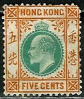 HONG KONG..1904/1907..Michel # 78...Mint Without Gum...MiCV - 30 Euro. - Ongebruikt