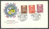 LUXEMBOURG EUROPA 1957 - SPECIAL ENVELOPE - VF! - FDC