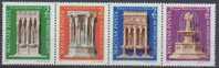 HUNGARY - 1975 Architectural Strip Of 4. Scott B307-10. Has Been Folded. MNH - Ungebraucht