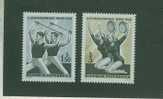 1AU0014 Gymnastique Danse Au Tambourin 1026 à 1027 Autriche 1965 Neuf ** - Gymnastique