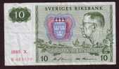 Billet - SUEDE - 10 Kronor  De  1985  -  Pick 52e - Suecia