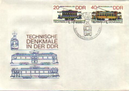 DDR / GDR - FDC Mi-Nr 3015/3018 (F133)- - Tramways