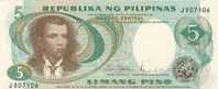 PHILIPPINES   5 Piso Non Daté (1969)  Signature 8   Pick 143b   *****BILLET  NEUF***** - Filippine