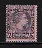 MONACO 1885 Y&T 8 "PRINCE CHARLES III , 75c NOIR SUR ROSE" NEUF SANS CHARNIERE XX TTB - Other & Unclassified