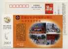 China 2003 Beijing Vocational High School Advertising Postal Stationery Card Basketball Match - Basket-ball