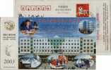 China 2003 High School Advertising Postal Stationery Card Basketball Games - Basket-ball