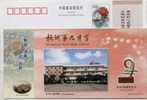 China 02 Hangzhou No.9 High School Postal Stationery Card Basketball - Basketball