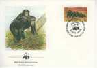 W0455 Chimpanze Pan Troglodytes Sierra Leone 1983 FDC Premier Jour WWF - Scimmie