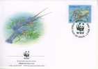 W0734 Langouste Panulirus Penicillatus Kiribati 1998 FDC Premier Jour WWF - Schalentiere