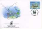 W0733 Langouste Panulirus Penicillatus Kiribati 1998 FDC Premier Jour WWF - Schalentiere