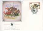 W0661 CRABE DES COCOTIERS BIRGUS LATRO Ocean Indien 1993 WWF FDC Premier Jour - Crustacés