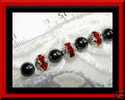 Lot De 2 Perles Boules Ciselées - Strass En Véritable Cristal Swarovski - Light Siam 8mm - Pearls