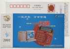China 2001 Telecom Advertising Postal Stationery Card Antarctic Penguin - Otros & Sin Clasificación