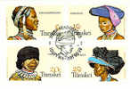 RSA Transkei : FDC Coiffes Traditionnelles, Chapeau, Bandeau, Foulard, Coiffure, - Textiles