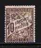 MONACO TIMBRES-TAXE 1905-09 Y&T 4 "10c BRUN" OBLITERE TTB - Segnatasse