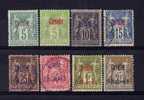 CAVALLE 1893-1900 Y&T 1/9 SAUF N°4 "8 VALEURS" OBLITERES B/TB - Altri & Non Classificati