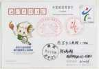 China 2003 The National Game For Disabled Person PMK Mascot Yangyang Used On Card - Behinderungen