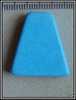 1 Perle Pendentif En Véritable Turquoise Bleue Environ 25x24x15x6mm - Parels